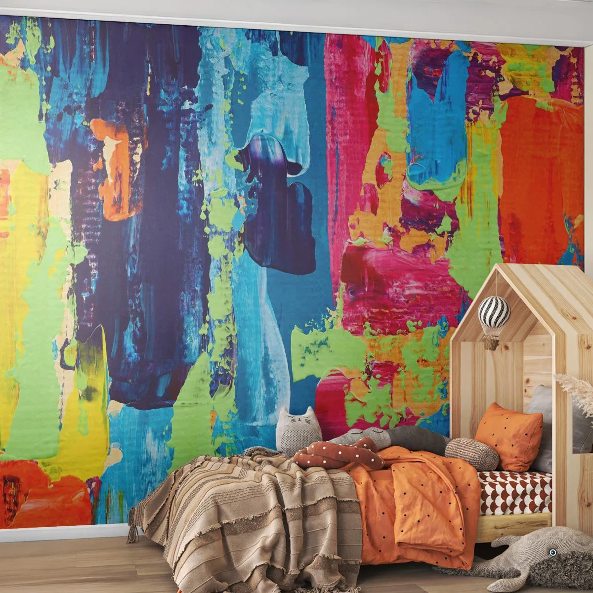 Fotobehang Standard Eco - Het leven is mooi! - Abstractie, Grafisch, Deel - 300x210 cm