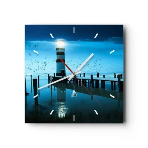 Wandklok - Klok - En je bent niet bang in het donker - 30x30 cm