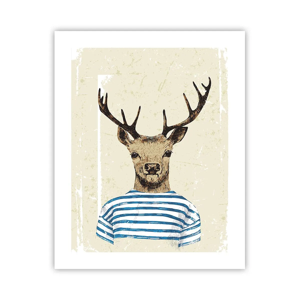 Poster - Omdat ik van gestreepte t-shirts hou! - 40x50 cm