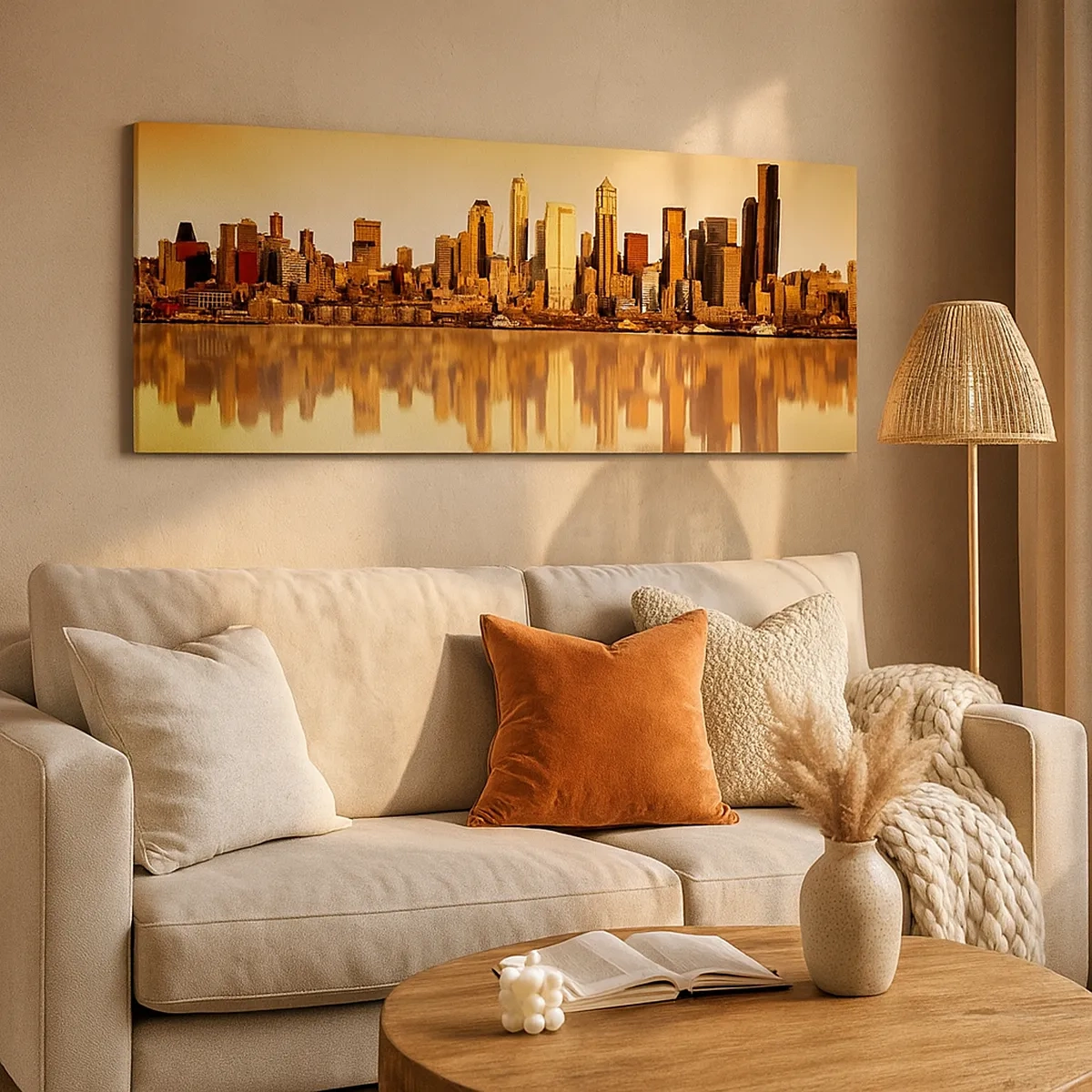 Schilderen op canvas - De stilte van de metropool - 30x30 cm