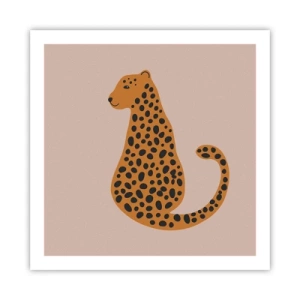 Poster - Luipaardprint is een modieus print - 60x60 cm
