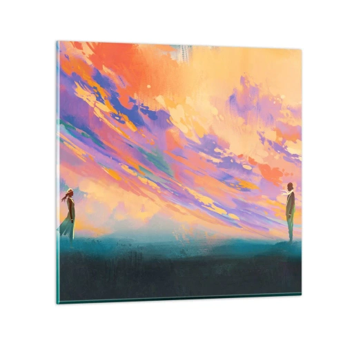 Schilderen op glas - Aantrekkingskracht - 30x30 cm