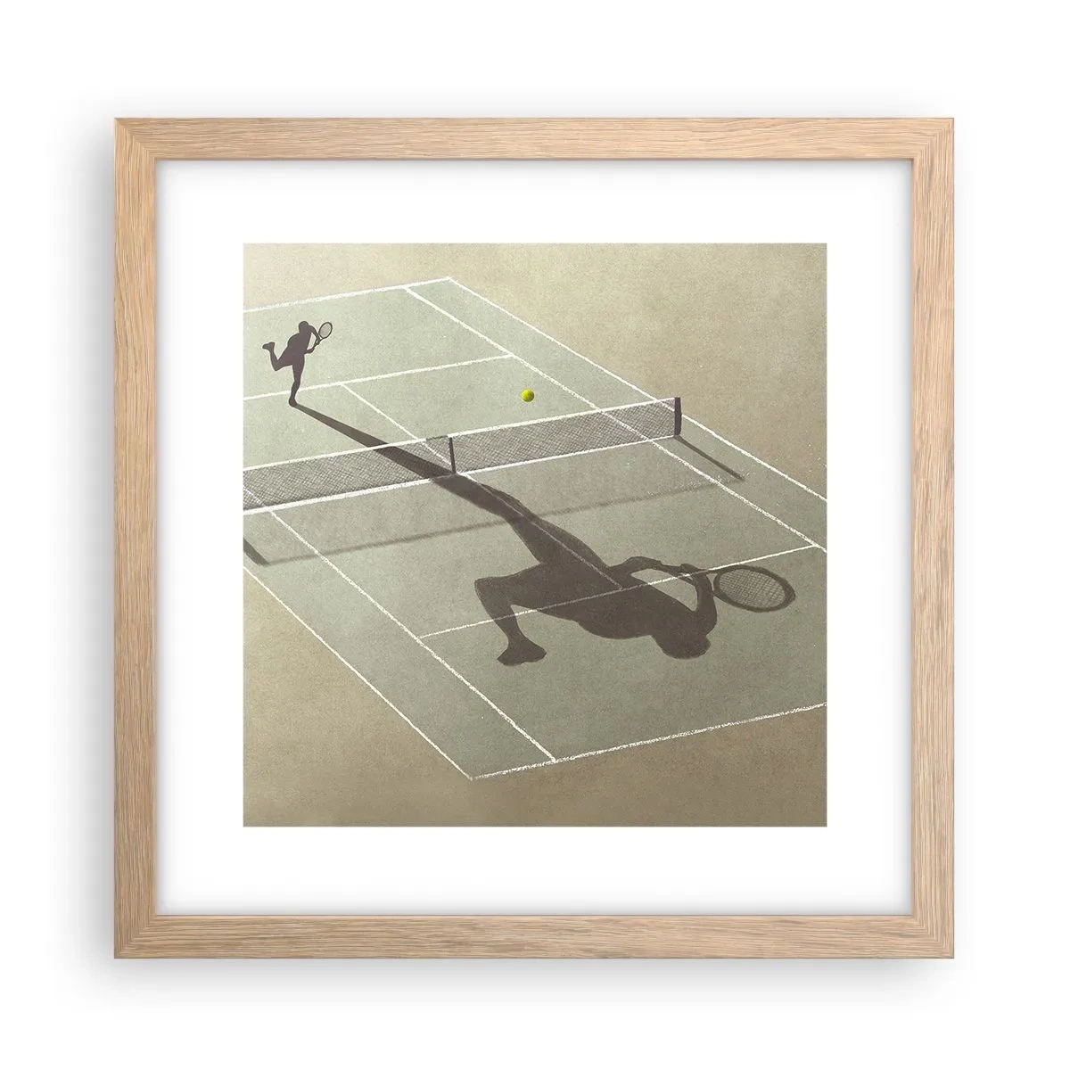 Een poster in een licht eiken lijst - Jezelf overwinnen - 30x30 cm