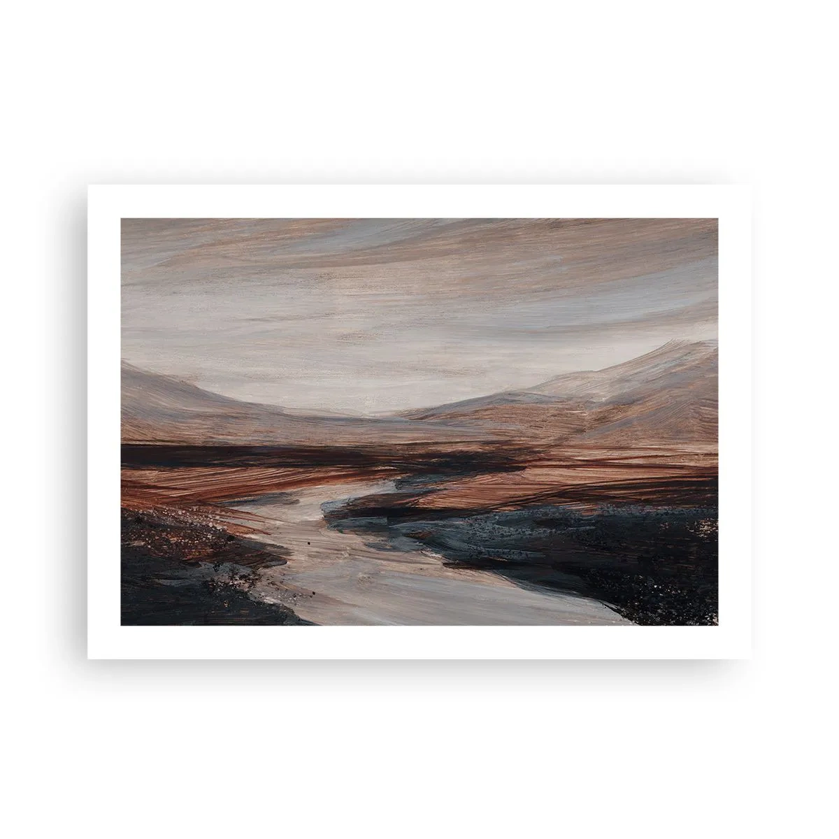 Poster - Een rustige vallei - 70x50 cm