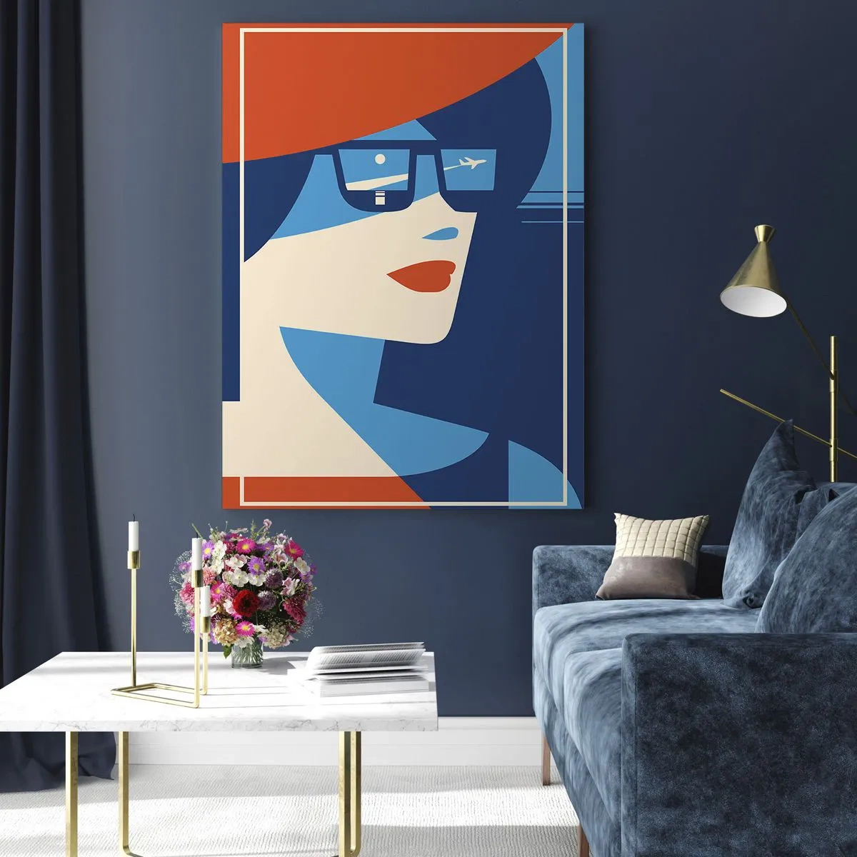 Schilderen op glas - Vakantie trip - 80x120 cm