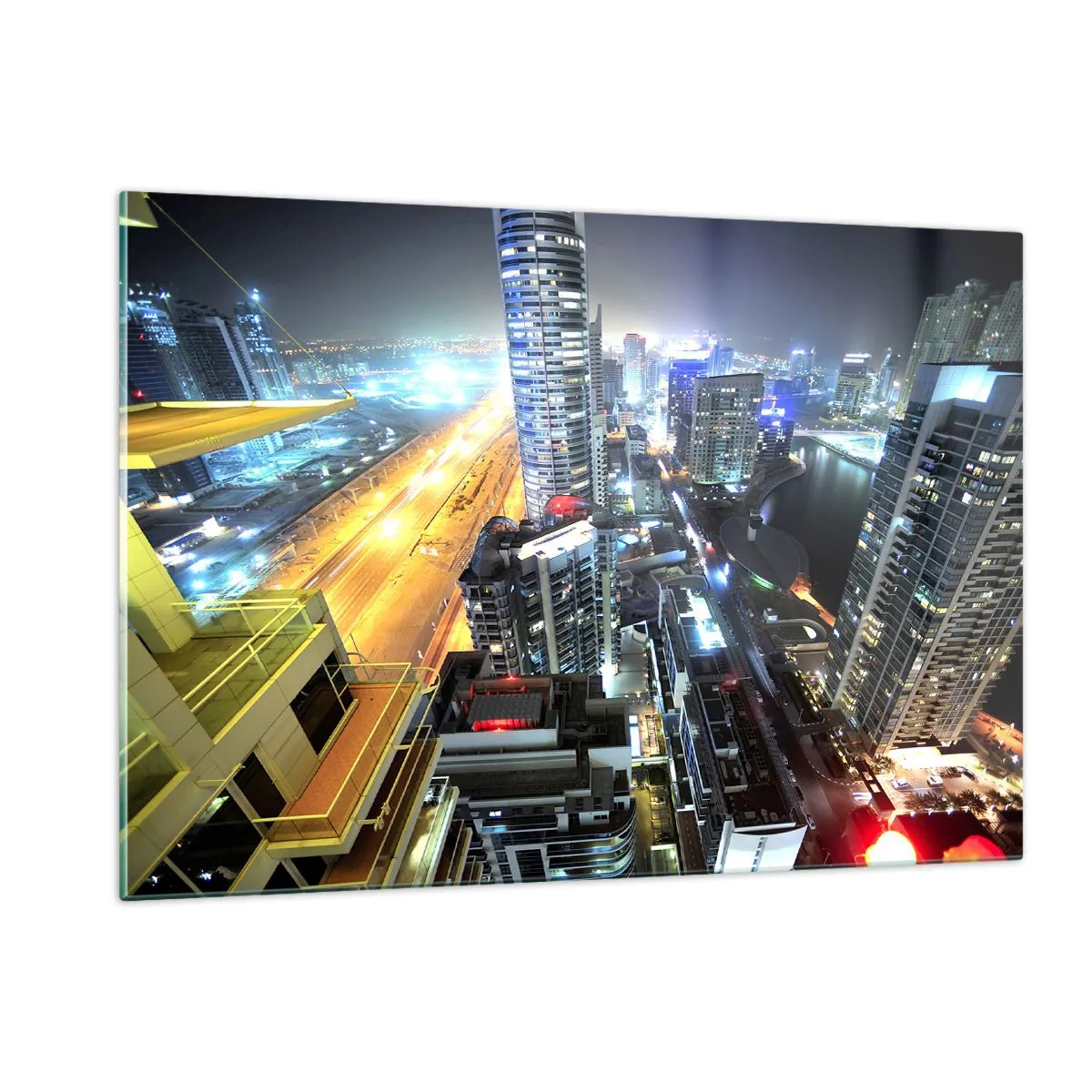 Schilderen op glas - Een wonder in de woestijn - 120x80 cm