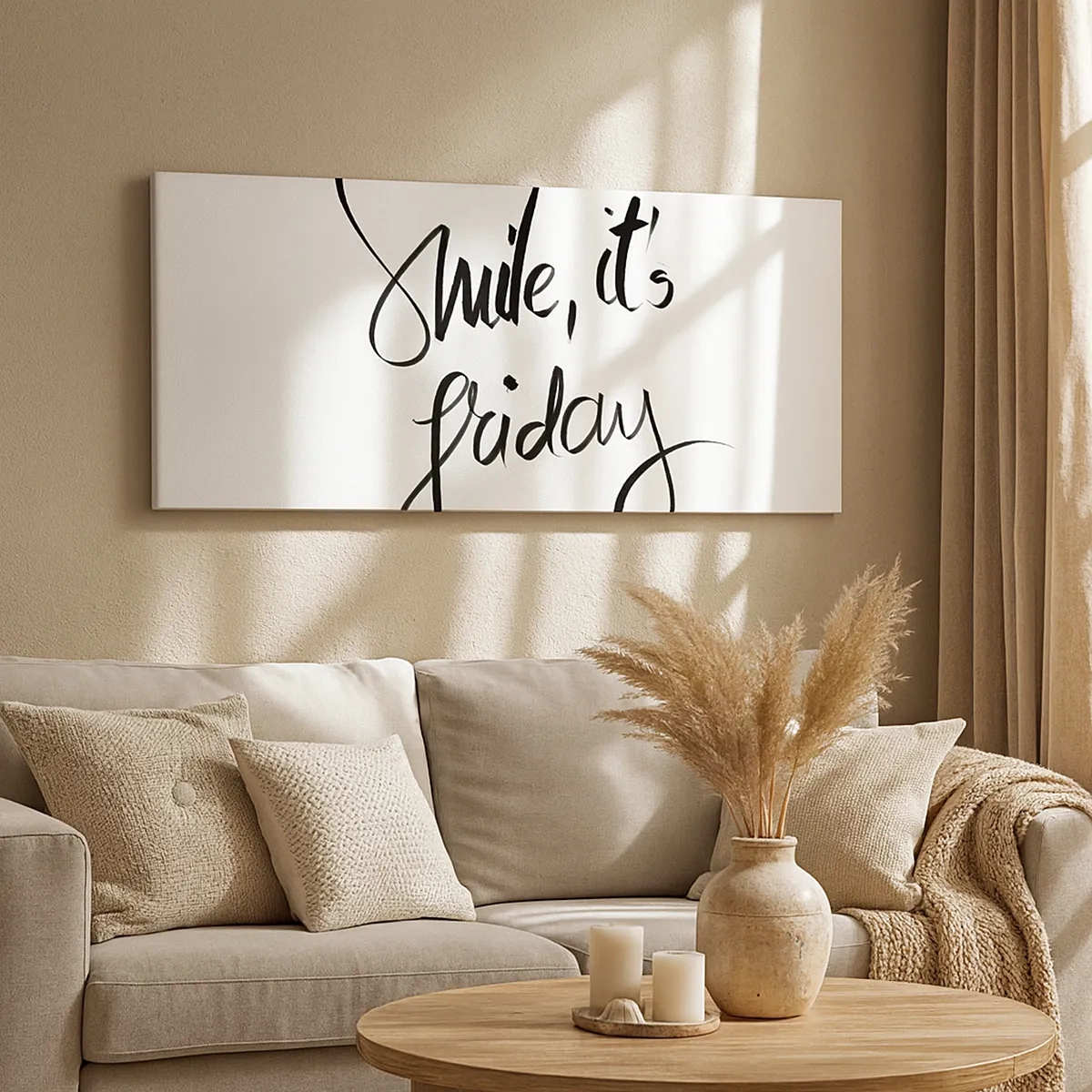 Schilderen op canvas - Echte vreugde - 30x30 cm