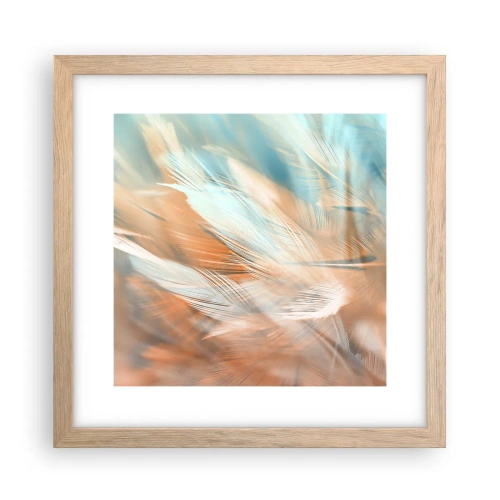 Een poster in een licht eiken lijst - In het land van zachtheid - 30x30 cm