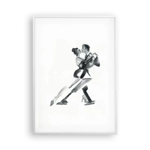 Poster in een witte lijst - In één slag - 70x100 cm