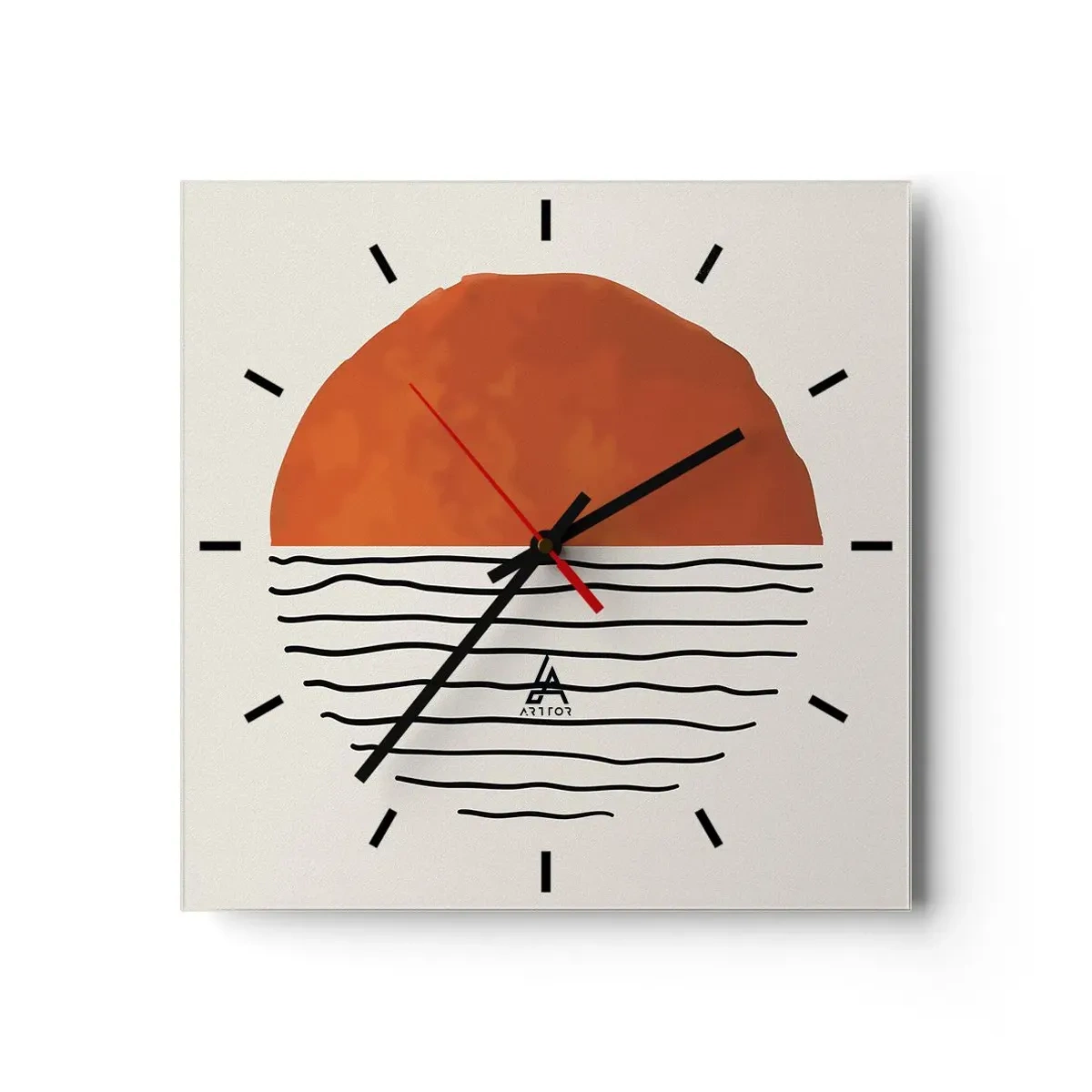 Wandklok - Klok - In het Japanse klimaat - 30x30 cm