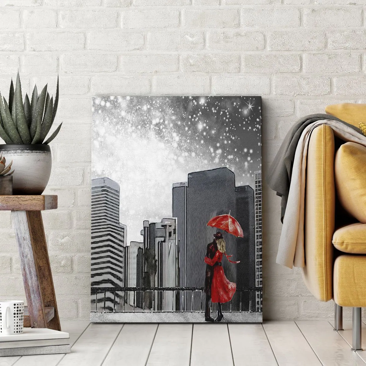Schilderen op canvas - De mens is geen steen - 50x70 cm
