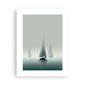 Poster - Van mist gebouwd - 30x40 cm