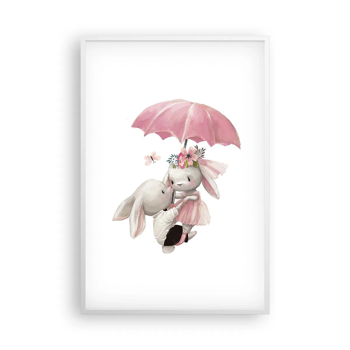 Poster in een witte lijst - Dit is liefde - 61x91 cm