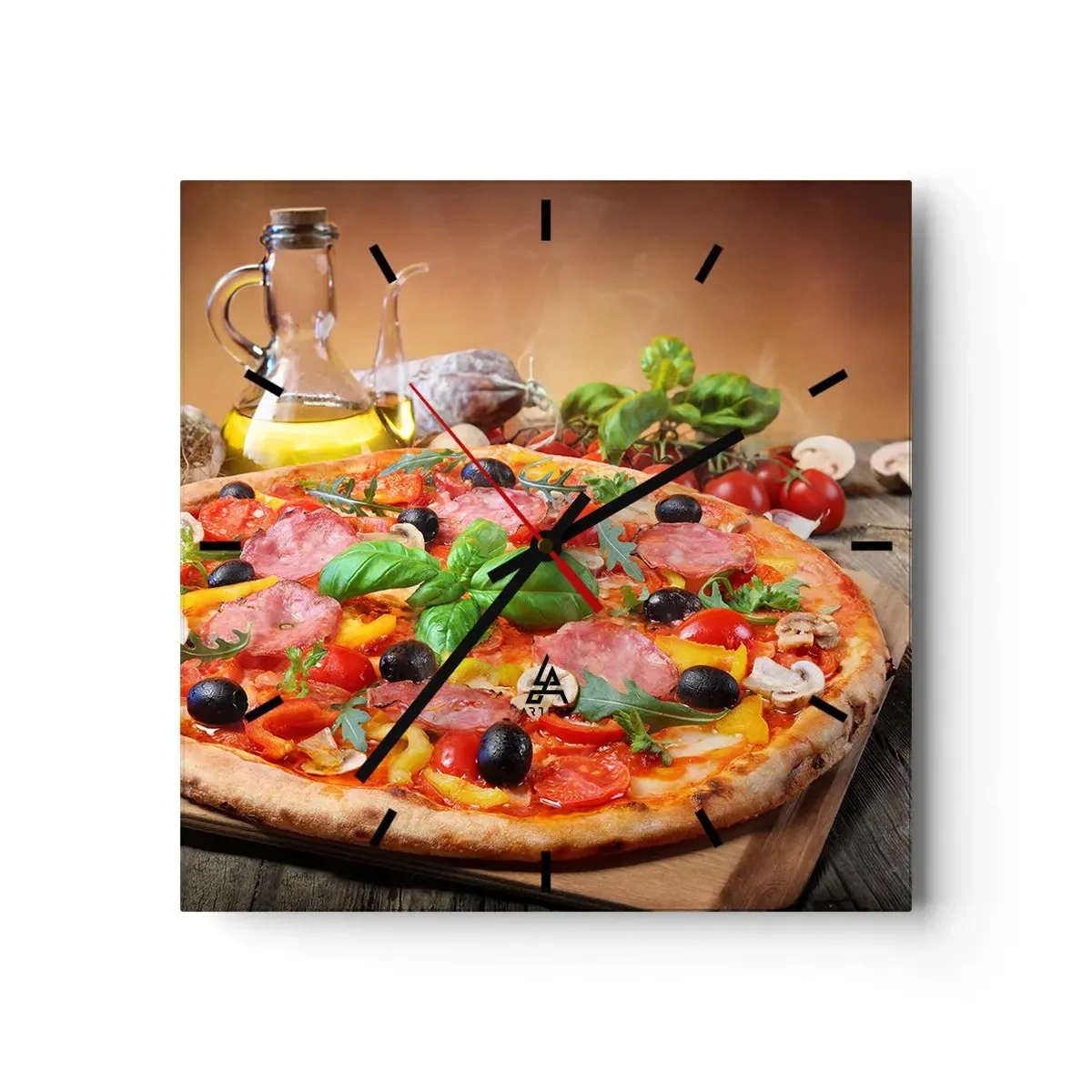 Wandklok - Klok - Met echte Italiaanse smaak - 30x30 cm