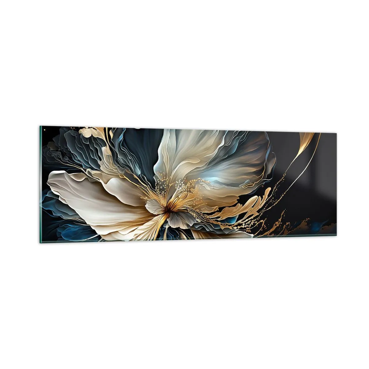 Schilderen op glas - Sprookjesachtige varenbloem - 90x30 cm