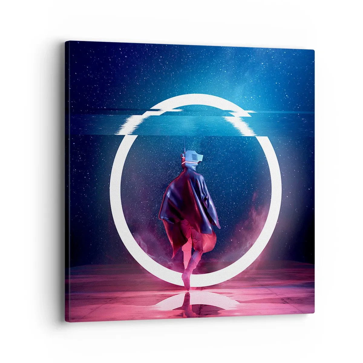 Schilderen op canvas - Tussen werelden - 40x40 cm