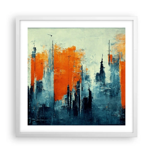 Poster in een witte lijst - Modern landschap - 50x50 cm