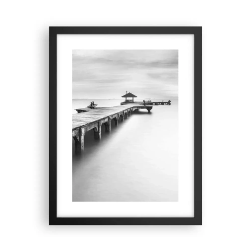 Poster in een zwarte lijst - In de verte - 30x40 cm