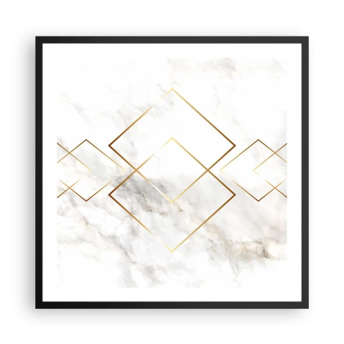 Poster in een zwarte lijst - Een uitzicht tot in het oneindige - 60x60 cm