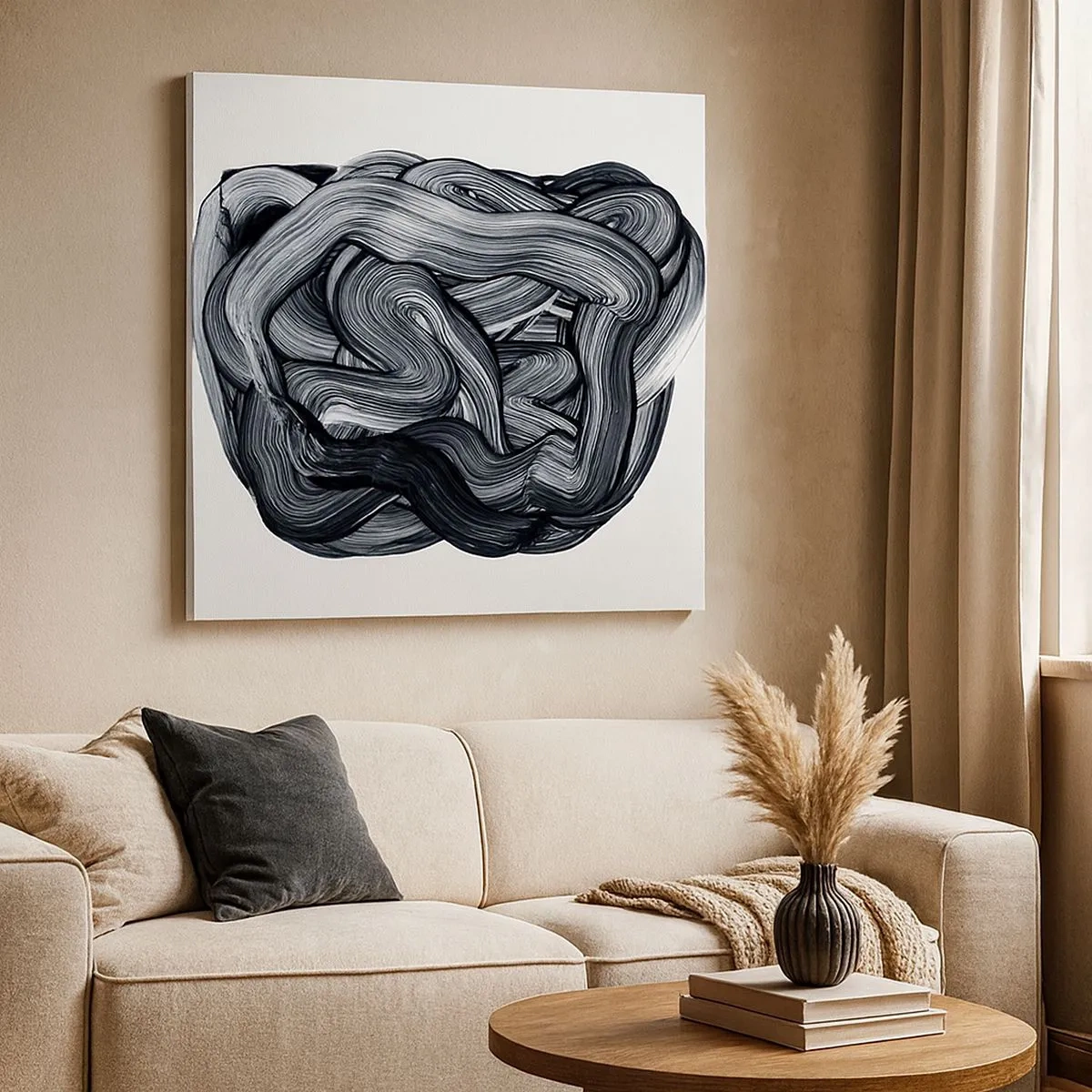 Schilderen op canvas - Het is niet zo eenvoudig - 30x30 cm