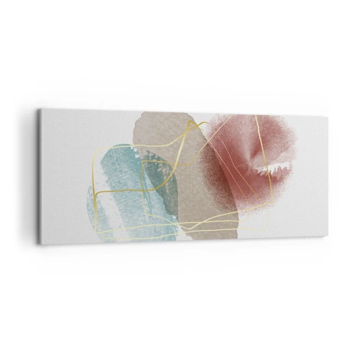 Schilderen op canvas - Koralen van de ruimte - 100x40 cm