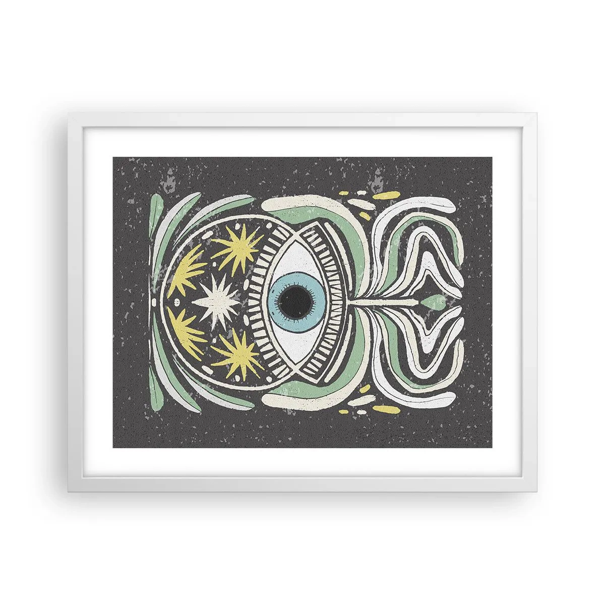 Poster in een witte lijst - Tribale rituelen - 50x40 cm