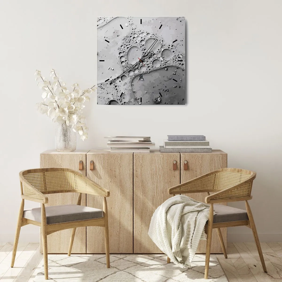 Wandklok - Klok - Schuimspoor - 30x30 cm