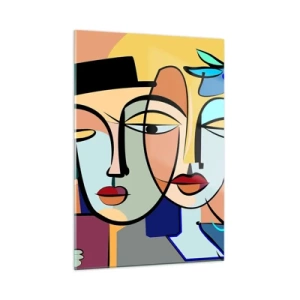 Schilderen op glas - Picasso's randez-vous - 50x70 cm