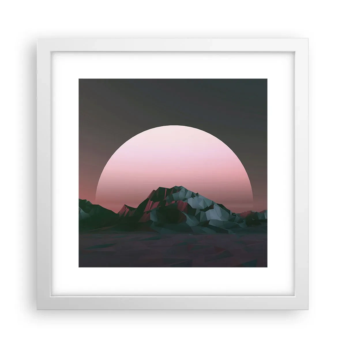 Poster in een witte lijst - In een naburig sterrenstelsel - 30x30 cm