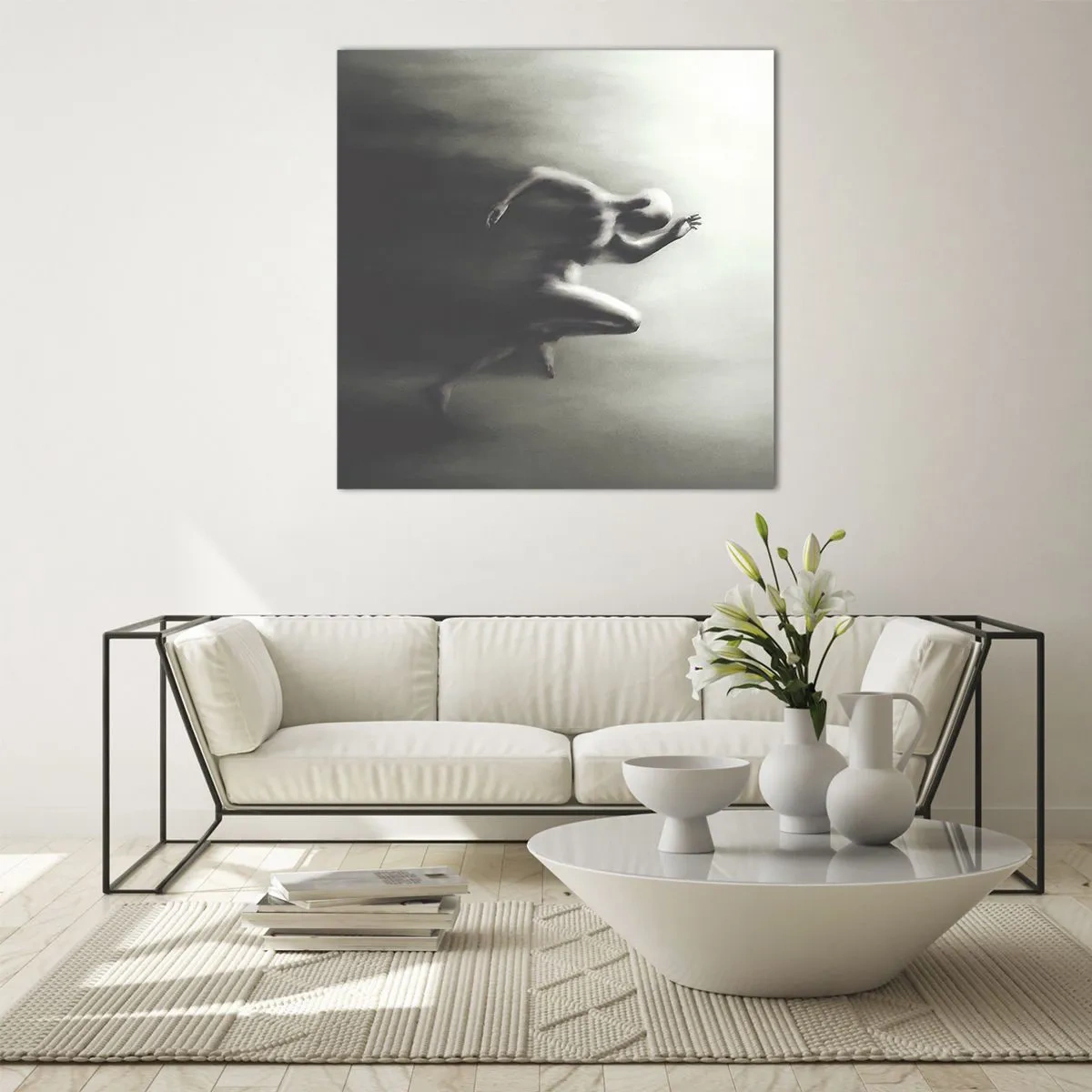 Schilderen op glas - Niet te stopen - 60x60 cm