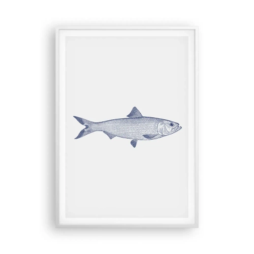 Poster in een witte lijst - Groeten uit de noordelijke zeeën - 70x100 cm