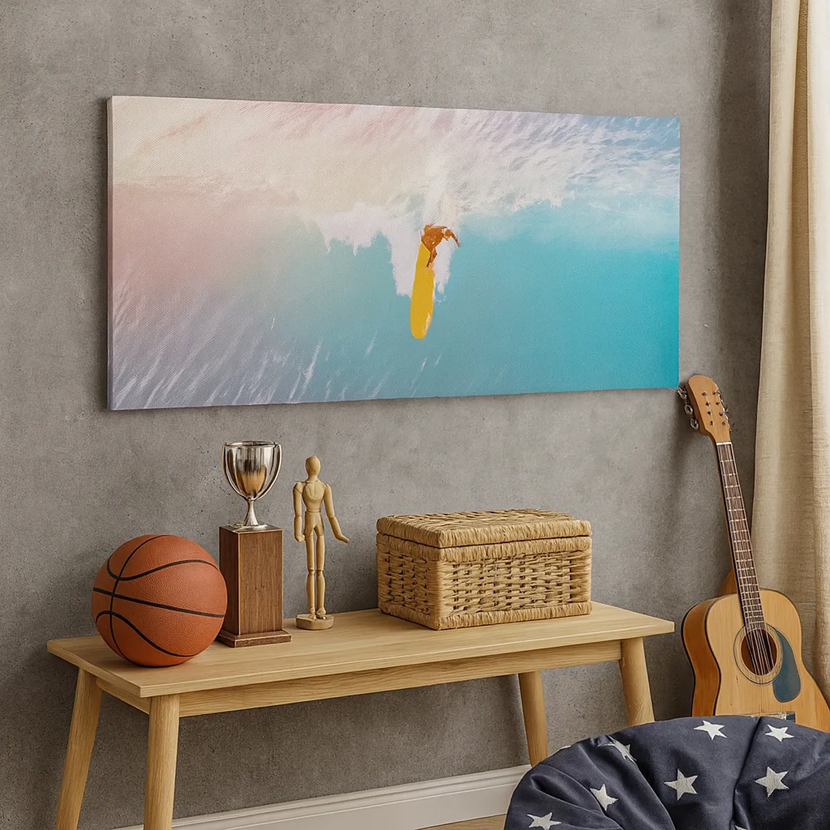 Schilderen op canvas - De oceaanruiter - 30x30 cm