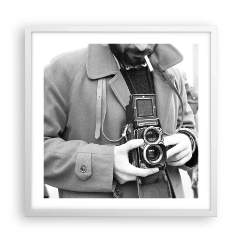 Poster in een witte lijst - Retro stijl - 50x50 cm