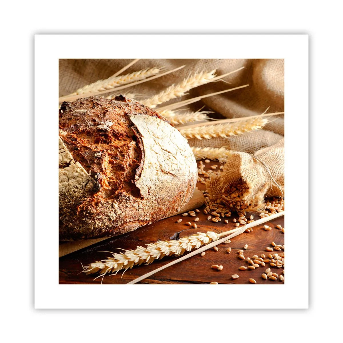 Poster - Smakelijk, geurig, knapperig - 40x40 cm