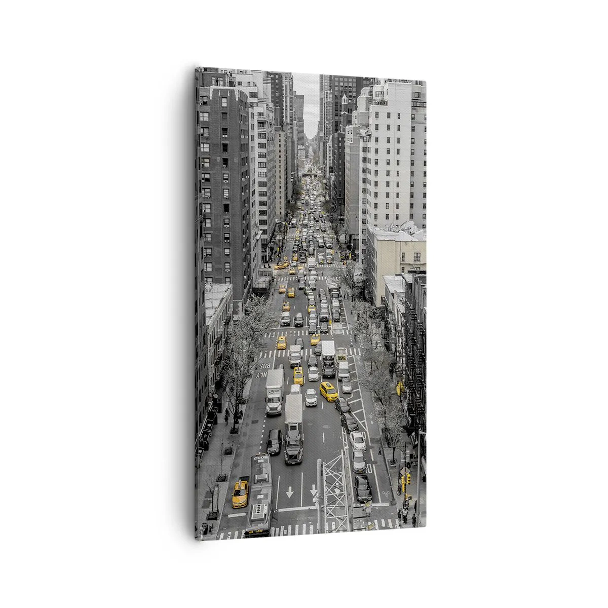 Schilderen op canvas - New Yorks leven - 55x100 cm