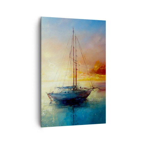 Schilderen op canvas - In een gouden baai - 80x120 cm