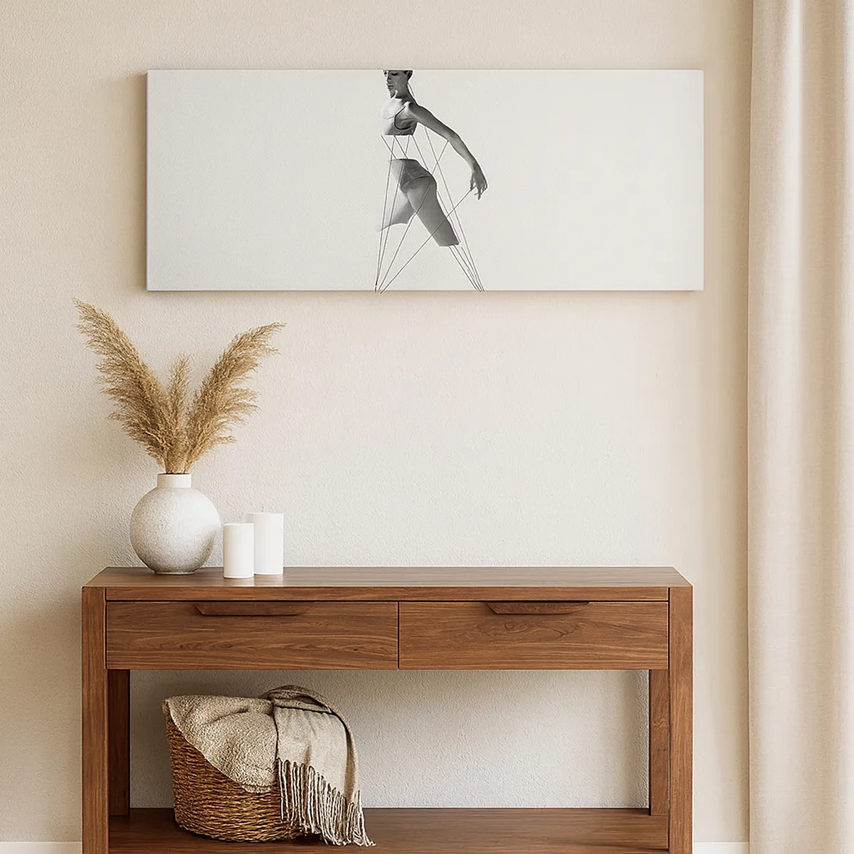 Schilderen op canvas - In het theater van de wereld - 30x30 cm