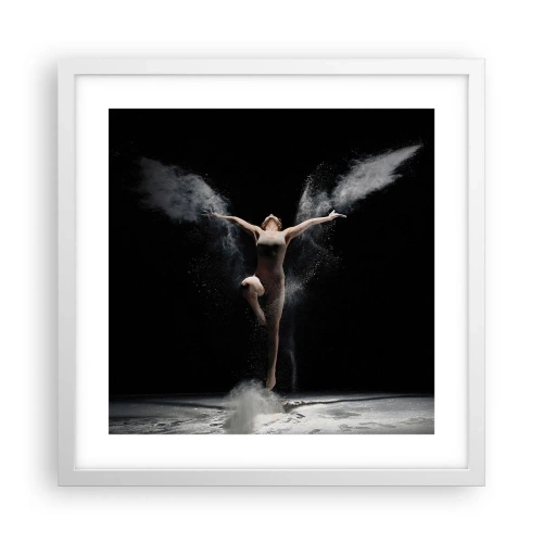 Poster in een witte lijst - Elfen bestaan - 40x40 cm
