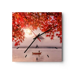 Wandklok - Klok - In het Japanse klimaat - 40x40 cm