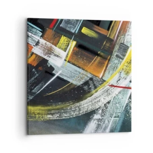 Schilderen op canvas - De energie van beweging - 70x70 cm