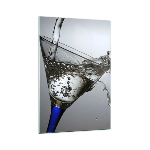 Schilderen op glas - Kristalwater in kristalglas - 70x100 cm