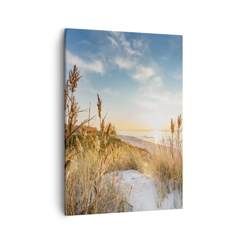 Schilderen op canvas - Noord strand - 50x70 cm