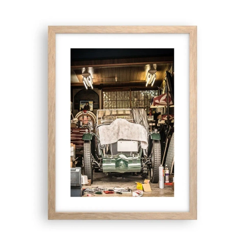 Een poster in een licht eiken lijst - Terug naar het verleden - 30x40 cm