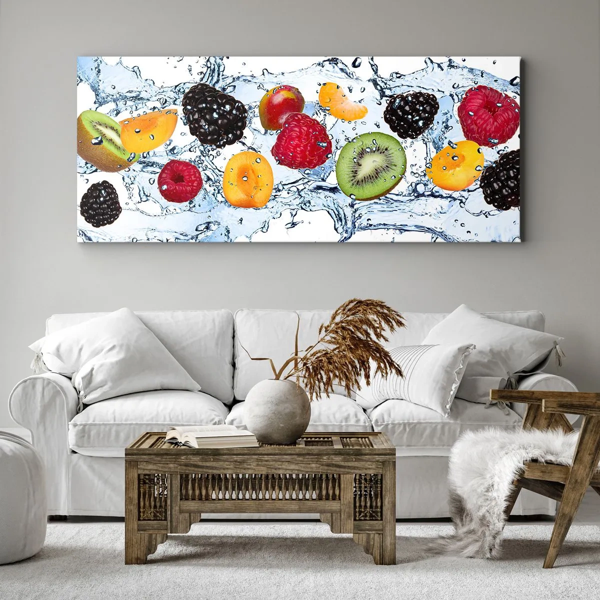Schilderen op canvas - Veel plezier met ons - 100x40 cm