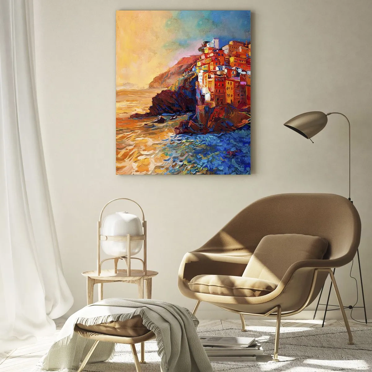 Schilderen op glas - Italiaanse sfeer - 50x70 cm