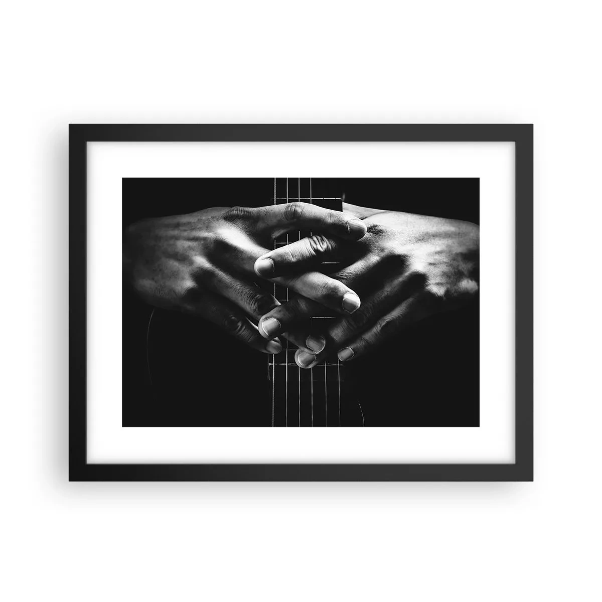 Poster in een zwarte lijst - Gebed van de kunstenaar - 40x30 cm