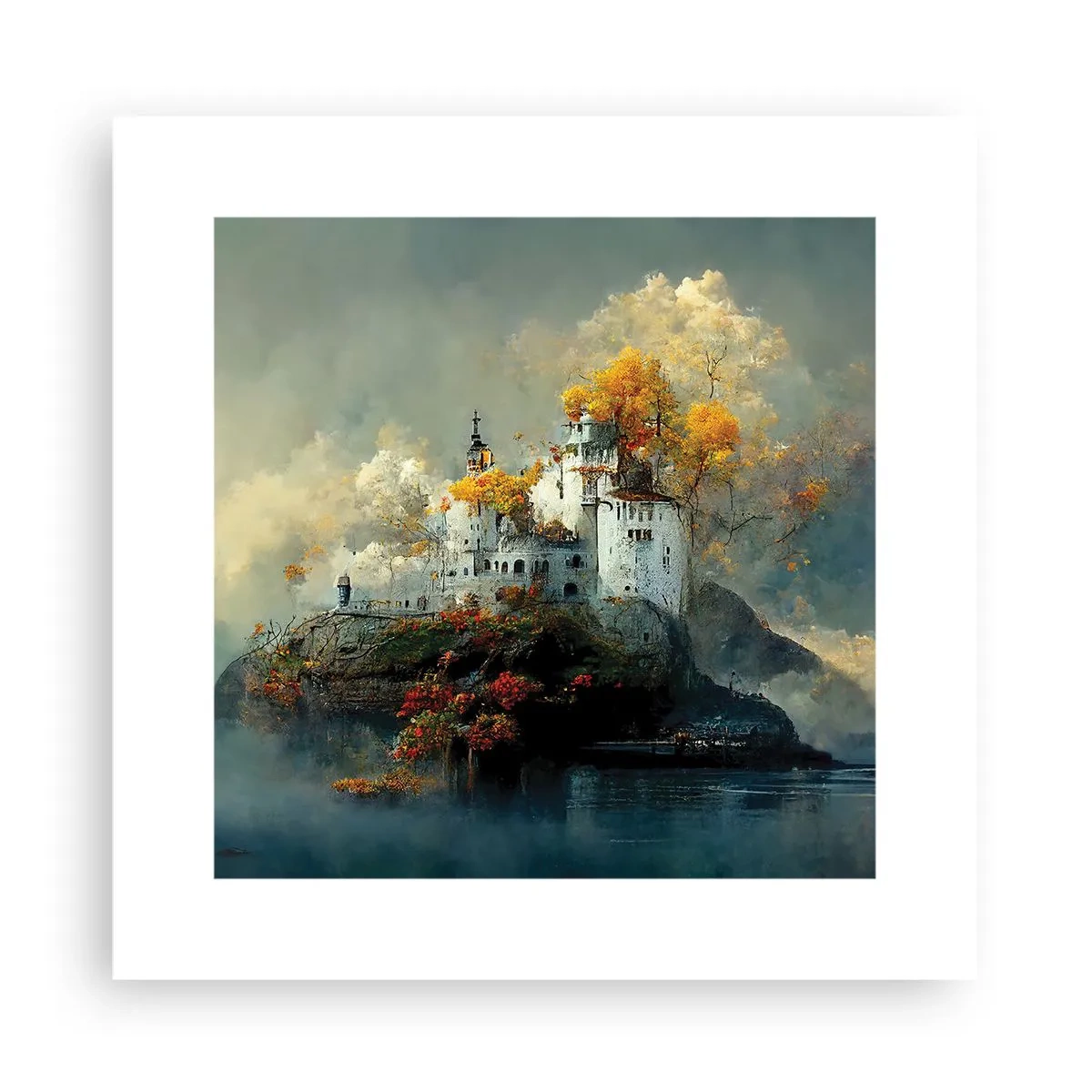 Poster - Het begin van een romantisch verhaal - 30x30 cm