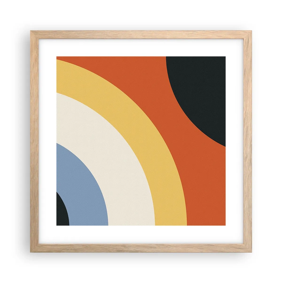 Een poster in een licht eiken lijst - Naar mezelf toe - 40x40 cm