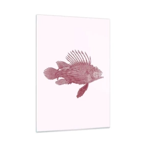 Schilderen op glas - Inwoner van exotische wateren - 50x70 cm