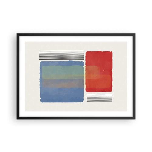 Poster in een zwarte lijst - De geest en de letter van de geometrie - 70x50 cm